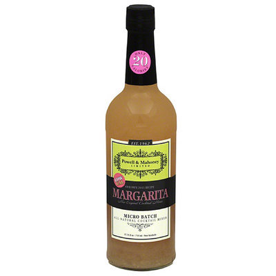 Powell & Mahoney Limited Low Cal Margarita All-Natural Cocktail Mixer, 25.36 fl oz, (Pack of 6)