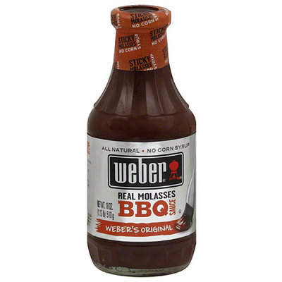 Weber Weber's Original Real Molasses BBQ Sauce, 18 oz, (Pack of 6)
