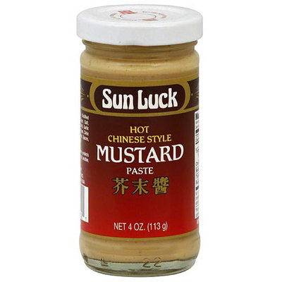 Sun Luck Hot Chinese Style Mustard Paste, 4 oz, (Pack of 12)