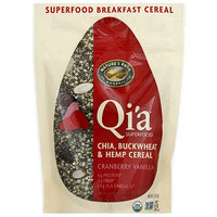 Nature's Path Organic Qi'a Cranberry Vanilla Chia, Buckwheat & Hemp Cereal, 7.9 oz, (Pack of 10)