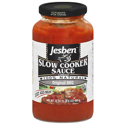 Jesben Slow Cooker Jesben Original BBQ Slow Cooker Sauce, 24 oz, (Pack of 6)