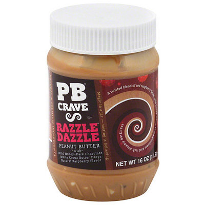 PB Crave Razzle Dazzle Peanut Butter, 16 oz, (Pack of 6)