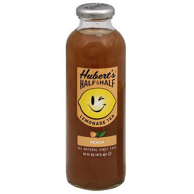 Huberts Hubert's Half & Half Peach Lemonade Tea, 16 fl oz, (Pack of 12)