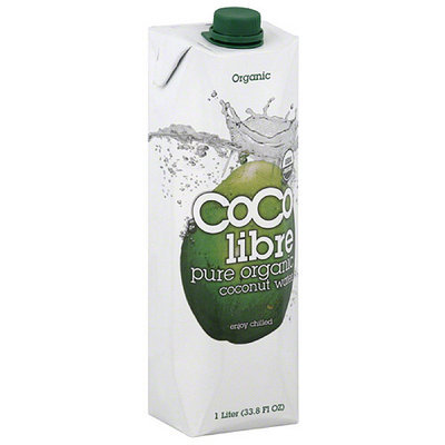 Coco Libre Pure Organic Coconut Water, 1 l, (Pack of 12)