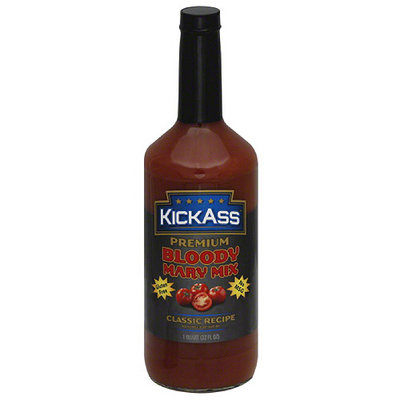Kick Ass KickAss Classic Recipe Premium Bloody Mary Mix, 1 qt, (Pack of 12)