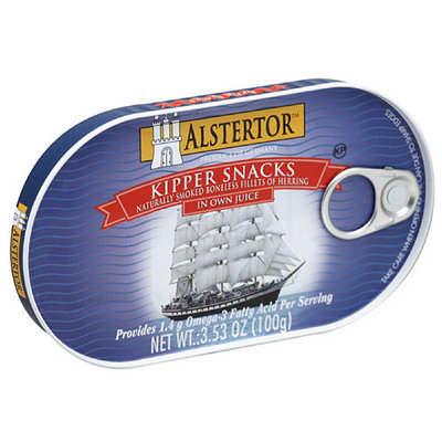 Alstertor Kipper Snacks in Own Juice, 3.53 oz, (Pack of 18)