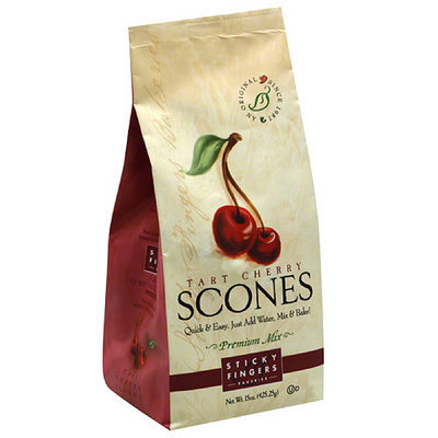 Sticky Fingers Bakeries Tart Cherry Scones Mix, 15 oz, (Pack of 6)