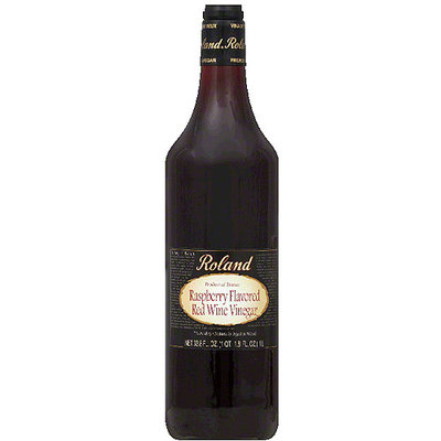 Roland Raspberry Flavored Red Wine Vinegar, 33.8 fl oz, (Pack of 12)