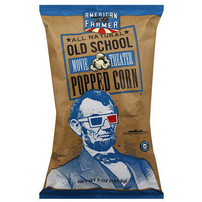 American Farmer Old School Movie Theater Popped Corn, 5 oz, (Pack of 12)