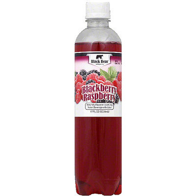 Black Bear Blackberry Raspberry Sparkling Water, 17 fl oz, (Pack of 12)