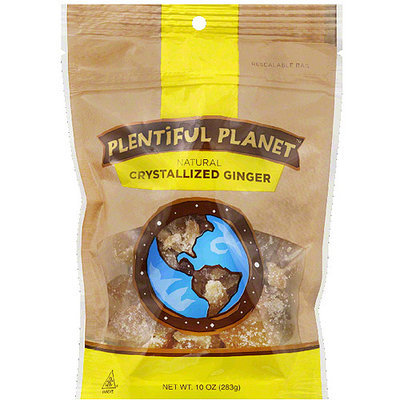 Plentiful Planet Crystallized Ginger, 10 oz, (Pack of 6)