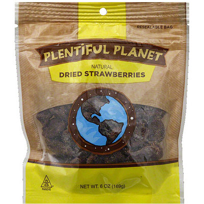 Plentiful Planet Natural Dried Strawberries, 6 oz, (Pack of 6)