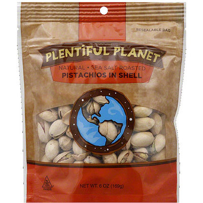 Plentiful Planet Pistachios in Shell, 6 oz, (Pack of 6)