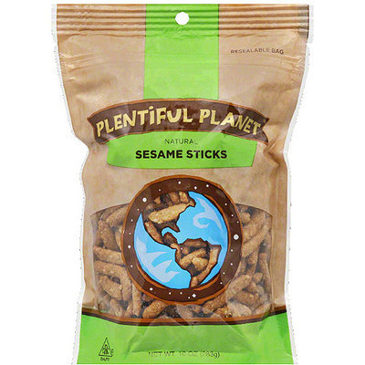 Plentiful Planet Natural Sesame Sticks, 10 oz, (Pack of 6)