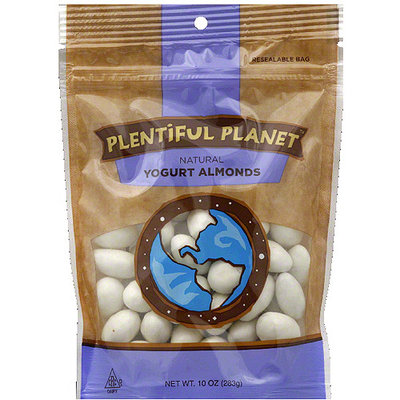 Plentiful Planet Yogurt Almonds, 10 oz, (Pack of 6)