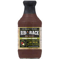 Rib Rack Campfire Cider BBQ Sauce, 19 oz, (Pack of 6)