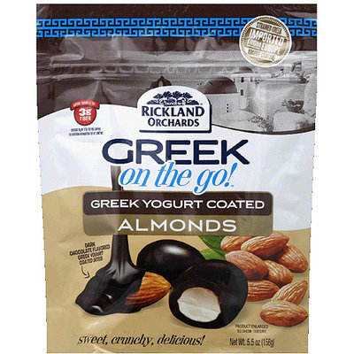 Rickland Orchards Greek on the Go! Greek Yogurt Coated Almonds, 5.5 oz, (Pack of 6)