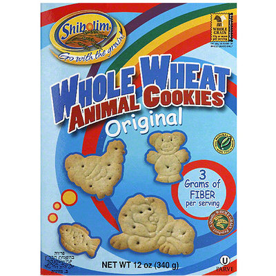 Shibolim Whole Wheat Original Animal Cookies, 12 oz, (Pack of 12)