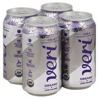 Veri Organic Cola Soda, 4 count, 48 fl oz, (Pack of 3)