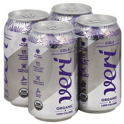 Veri Organic Cola Soda, 4 count, 48 fl oz, (Pack of 3)
