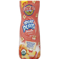 Earth's Best Organic Peach Yogurt Puffs, 1.8 oz, (Pack of 6)