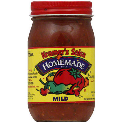 Kramers Kramer's Salsa Homemade Style Mild Salsa, 16 oz, (Pack of 12)