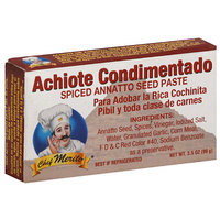 Chef Merito Achiote Condimentado Spiced Annatto Seed Paste, 3.5 oz, (Pack of 12)