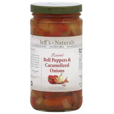 Jeffs Naturals Jeff's Naturals Roasted Bell Peppers & Caramelized Onions, 12 fl oz, (Pack of 6)