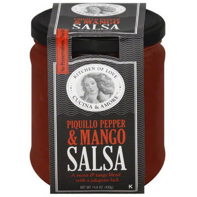 Cucina & Amore Piquillo Pepper & Mango Salsa, 14.8 oz, (Pack of 6)