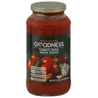 Wholesome Goodness Tomato Basil Pasta Sauce, 24 oz, (Pack of 12)