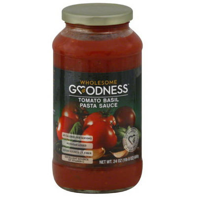 Wholesome Goodness Tomato Basil Pasta Sauce, 24 oz, (Pack of 12)