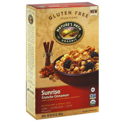 Nature's Path Organic Gluten Free Selections Sunrise Crunchy Cinnamon Cereal, 10.6 oz, (Pack of 6)