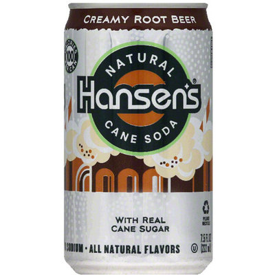 Hansen's Creamy Root Beer, 7.5 fl oz, 8-Pack, (Pack of 3)