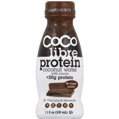 CoCo Libre Protein Chocolate Coconut Water, 11 fl oz, (Pack of 12)