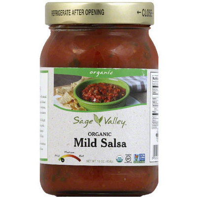 Sage Valley Organic Mild Salsa, 16 oz, (Pack of 12)
