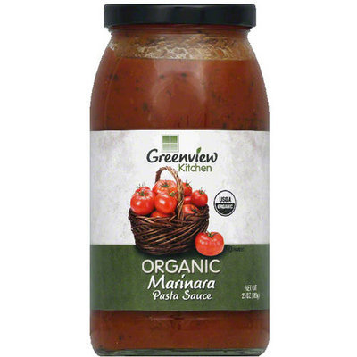 Greenview Kitchen Organic Marinara Pasta Sauce, 25 oz, (Pack of 6)