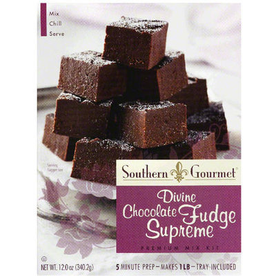 Southern Gourmet Divine Chocolate Fudge Supreme Premium Mix Kit, 12 oz, (Pack of 6)