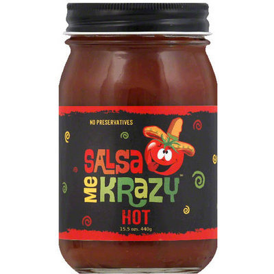 Salsa Me Krazy Hot Salsa, 15.5 oz, (Pack of 6)