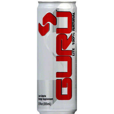 Guru Lite 100% Natural Energy Drink, 12 fl oz, (Pack of 12)