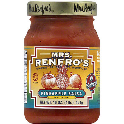 Mrs. Renfro's Medium Pineapple Salsa, 16 oz, (Pack of 6)