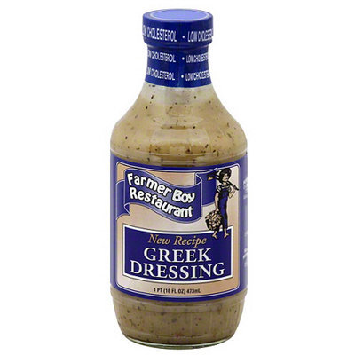 House Recipe Farmer Boy Restaurant Greek Dressing, 16 fl oz (Pack of 6)