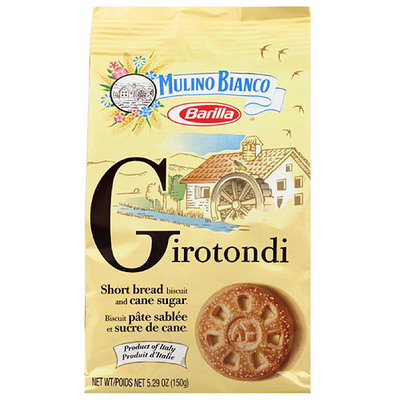 Mulino Bianco Barilla Girotondi Short Bread Biscuit and Cane Sugar, 5.29 oz, (Pack of 10)