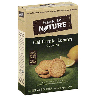 Back to Nature California Lemon Cookies, 9 oz, (Pack of 12)