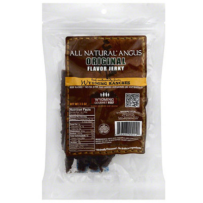 Wyoming Beef Wyoming Ranches All Natural Angus Original Flavor Beef Jerky, 3.5 oz, (Pack of 12)