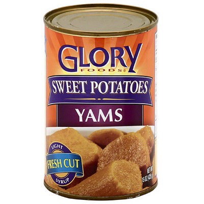 Glory Foods Sweet Potatoes Yams, 15 oz, (Pack of 12)