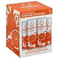 Q Tonic Q Drinks Spectacular Sparkling Grapefruit Soda, 12 fl oz, 4 count, (Pack of 6)