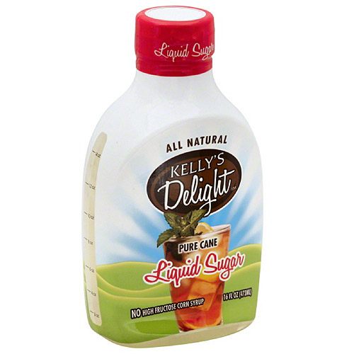 Kelly Delight Kelly's Delight Pure Cane Liquid Sugar, 16 fl oz, (Pack of 6)
