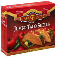 Casa Fiesta All Natural Jumbo Taco Shells, 6.1 oz, (Pack of 12)