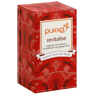 Pukka Herbs Pukka Revitalise Herbal Tea Sachets, 20 count, 1.41 oz, (Pack of 6)