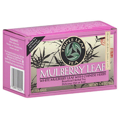 Triple Leaf Tea Mulberry Leaf Herbal Tea Bags, 20 count, 1.16 oz (Pack of 6)